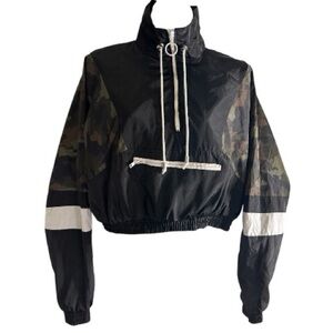 Rue21 Black and Camouflage Utility Jacket